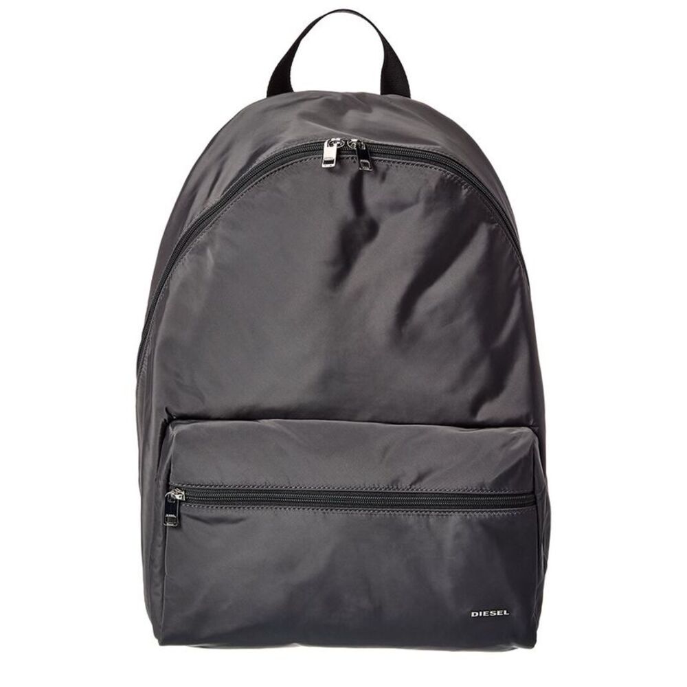 Diesel Logo Basic Letter Backpack, Grey